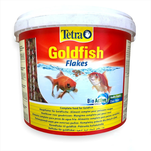 Alimento Peces Goldfish Carassius Escama Tetra 10l 2kg Balde