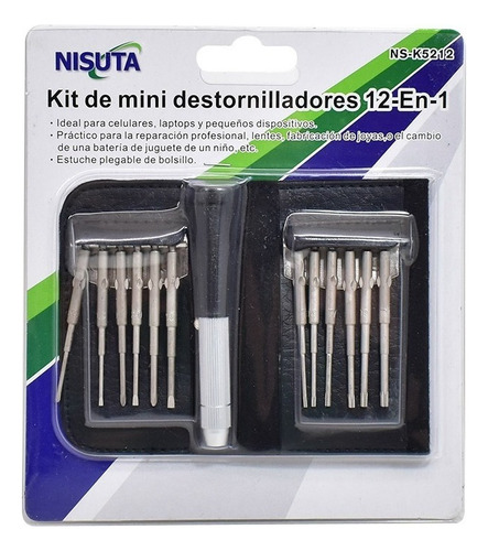 Kit 12 Mini Destornilladores, Ideal Para Tecnicos, Mecanicos