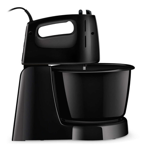 Batidora Philips Con Bowl Hr7100/90 Negra 250w 3,9 Lts