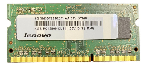 Memoria 4gb Lenovo Ddr3 Pc12800 1.35v C Notebook - Bulk