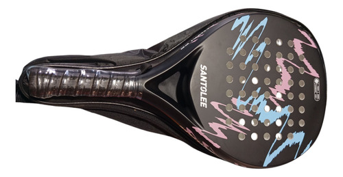 Paleta De Padel Santole Negro/rosado
