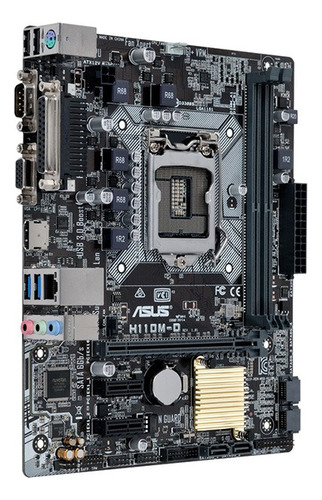 Placa Madre Asus H110m-d 1151 Ddr4 H110 Color Negro Negro (Usado)