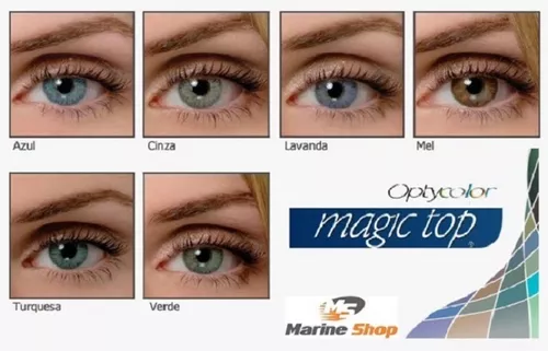 Lente Colorida Magic Top Anual com Grau - Show de Otica