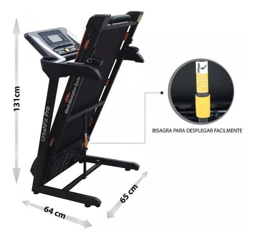 Caminadora Electrica Profesional 2.5hp Plegable Bluetooth In
