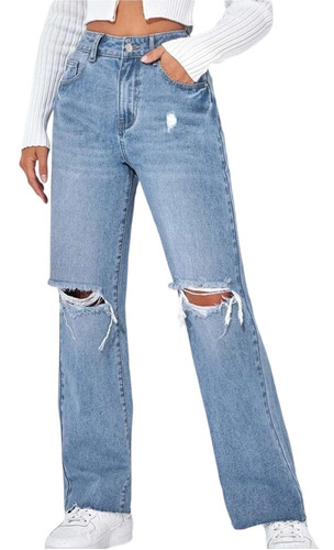 Jeans Wide Leg Para Damas Shein