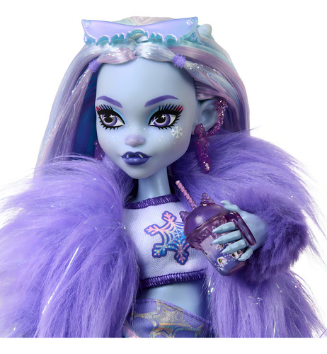 Boneca Monster High, Abbey Bominable Yeti Com Pet Mammoth