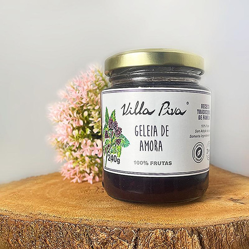 Kit 2x: Geleia Amora 100% Frutas Sem Adição Açúcar Villa