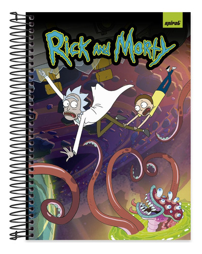 Caderno Universitário Rick E Morty 10x1 160 Folhas