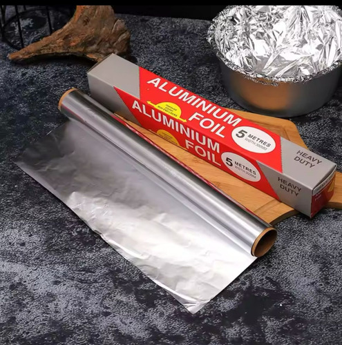 2pack Papel Aluminio De Cocina Multiuso De 5 Metros X 40 Cm