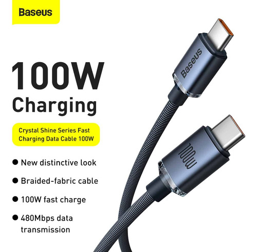 Cable Usb-c A Usb-c 100w Carga Rapida Macbook iPad Noteboks