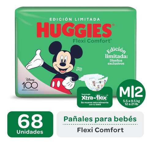 Pañales Huggies Flexi Comfort M - G - Xg - Xxg - Xxxg Disney