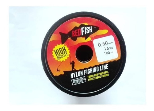 Tanza 0,50mm Red Fish Rollo Bobina