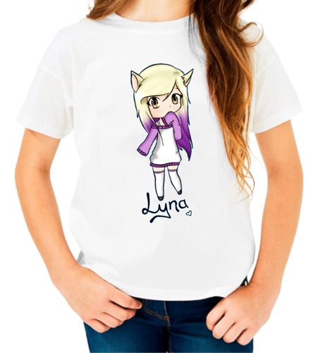 Remeras Niñas Manga Corta Personalizadas Talles Del 1 Al 12