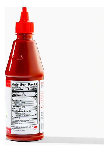 Pack 6 Botellas 510g Salsa Sriracha Hot Chili Lee Kum Kee