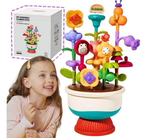 Juego De Juguetes De Construcción De Jardín De Flores, 41 Pi
