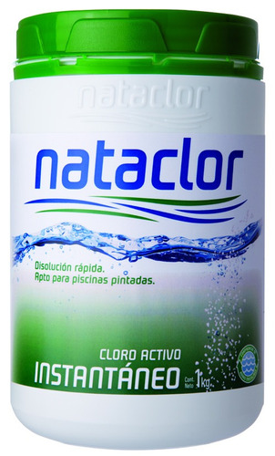 Cloro Instantaneo Polvo 1 Kg Tapa Verde Shock Nataclor