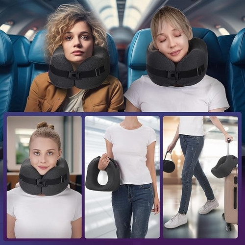 Almohada De Viaje Con Cómodo Cojín Cervical De Espuma