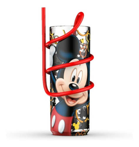 Vaso Alto Mickey Mouse Sorbete Serpentina Licencia Oficial