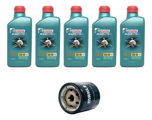 Kit Troca Óleo Castrol 5w40 Citroen Xsara 1.8i 8v 1997/2001