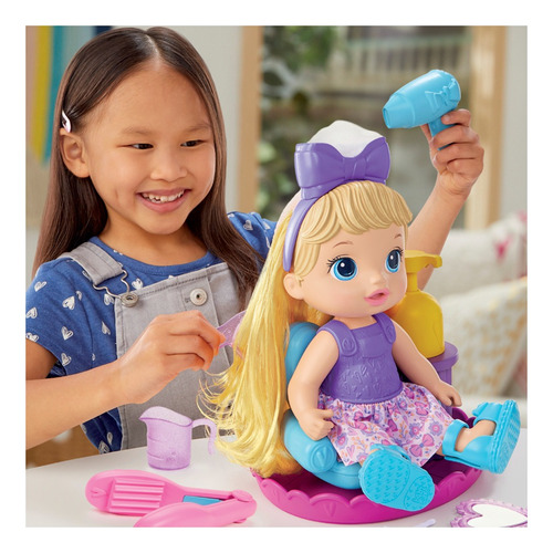 Boneca Baby Alive Sudsy Styling Cabelos Loiros Hasbro