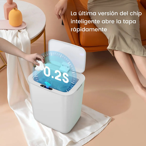 Recargable Sensor Inteligente Cubo De Basura Para Cocina 18l