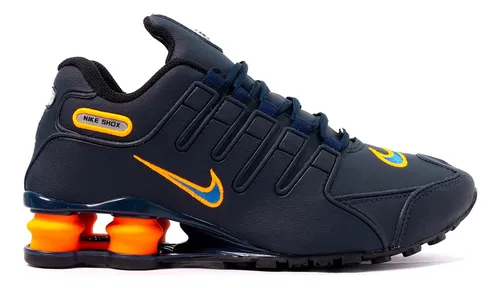 Nike shox cheap azul e laranja