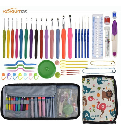 Kit De Crochet -  19 Agujas De Tejer Y Accesorios