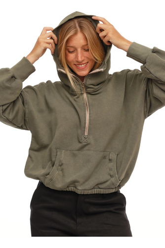 Buzo Reef Cathy Halfzipper Hoodie - Mujer