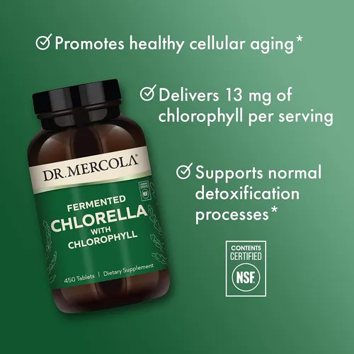 Chlorella Salud Cardíaca Cardiovascular Dr Mercola 450 Tab