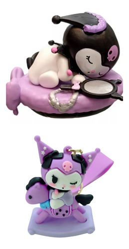 Figura Kuromi Mas Llavero Kitty Modelo Kuromi Caballito
