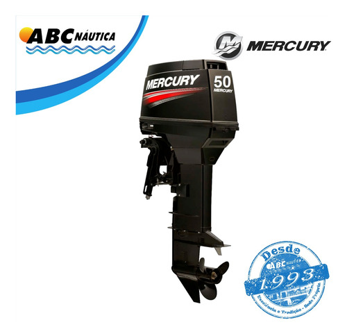 Motor De Popa Mercury 50hp Elpto - Comando - Pronta Entrega!