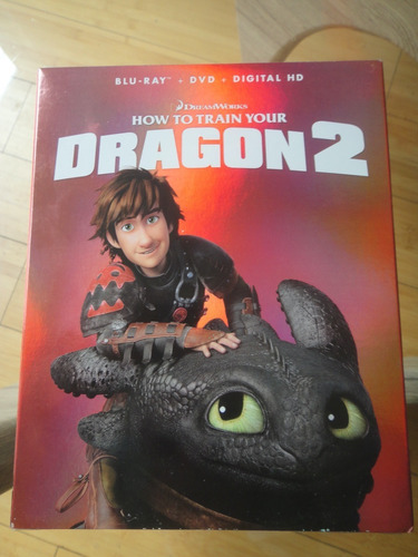 Cómo Entrenar A Tu Dragón 2 Blu Ray Slipcover Sellado Usa