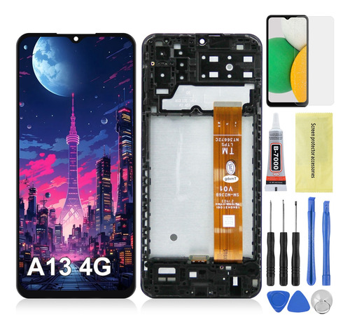 Pantalla Oled Con Marco Para Samsung Galaxy A13 4g