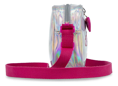 Bolsa Crossbody Cloe Girls Para Niña Con Charm Color Plateado