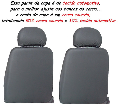 Imagem 4 de 4 de Capa Banco Couro Fiat Palio Weekend Ex 2004 2005 Bordado