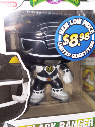 Funko Pop Black Ranger #361 Power Rangers Mighty Morphin Ori (Usado)