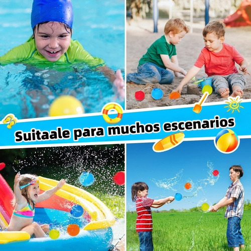 Reutilizable Globos Agua Silicona Bolas Llenado Rápido 24pzs