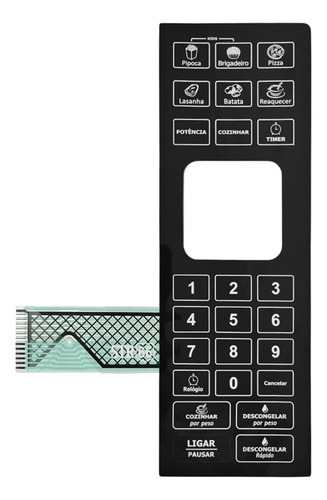 Membrana Teclado Microondas Compatível Com Philco Pme25 Espelhada Loja Str66