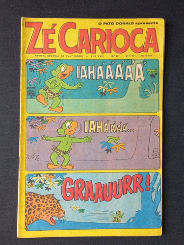 Gibi Antigo Zé Carioca Ano 67. Hq Raro Zé Carioca Ano 67. Gibis Disney (Usado)