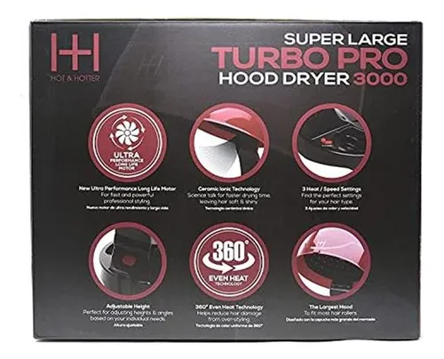 Secadora De Capucha Annie Hot & Hotter Super Large Turbo Pro