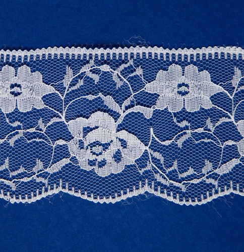Imagen 3 de 6 de Puntilla Mercería Nylon Art 734 De 60mm X 10 Metros