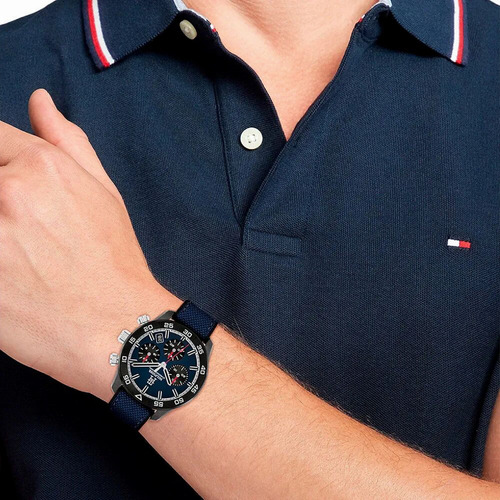 Reloj Tommy Hilfiger Chronograph Th85 Carbon 1792183 Vg