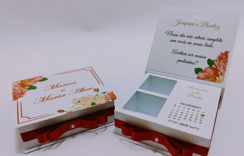 Imagem 5 de 5 de 16 Convites Padrinhos De Casamento Ou Batizado