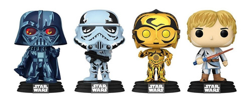 Funko Pop Exclusivo - Star Wars - Retro Series - 4 Pack 