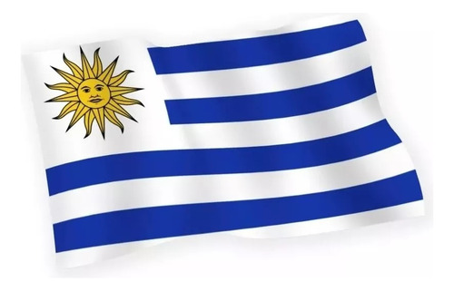 Bandera De Poliester Uruguay Medidas 90 X 150 Cm 