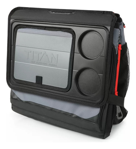 Titan Hielera Plegable Para 40 Latas Gris