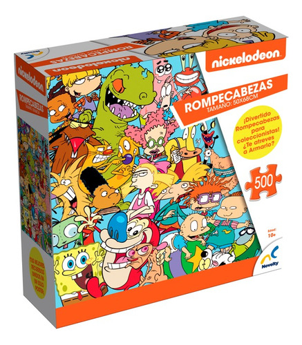 Rugrats Carlitos Reptar Hey Arnold Retro Rompecabezas 500pz