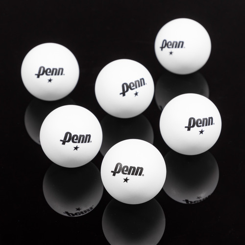 Imagen 2 de 4 de Pelotas Ping Pong Tenis De Mesa 1 Estrella Penn Pack De 6