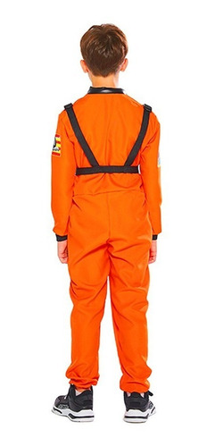 Imagem 5 de 10 de Fantasia Astronauta Menino Menina Macacão Traje Espacial