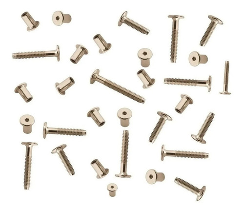 Tornillo Conector 1/4 X 25mm Con Tuerca (50 Juegos)